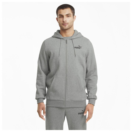 Puma Ανδρική ζακέτα Essentials Small Logo Full-Zip Hoodie Puma Ανδρική ζακέτα Essentials Small Logo Full-Zip Hoodie